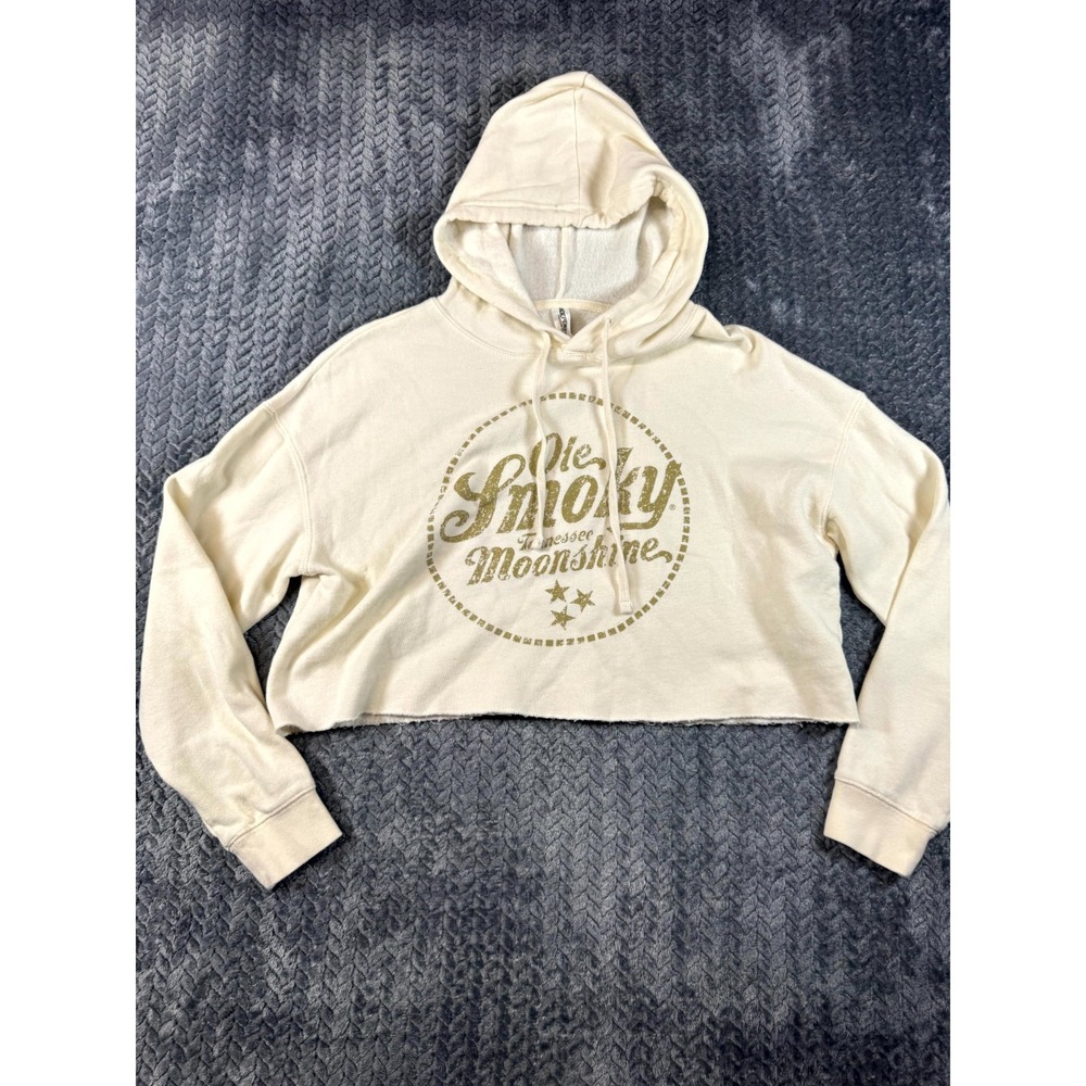 Independent Trading‎ Co. Ole Smoky Moonshine Tennessee Hoodie Womens Small Beige
